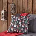 thumbnail image 6 of Greendale Home Fashions Festive Gnomes Christmas Square Throw Pillow - 18" - Black, 6 of 7