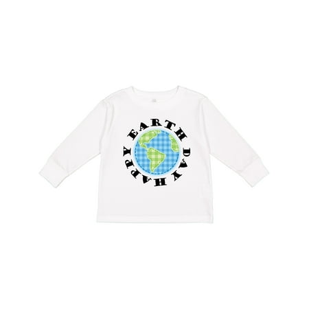 

Inktastic Happy Earth Day Environment Conservation Boys or Girls Long Sleeve Toddler T-Shirt