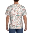 thumbnail image 3 of Bixox Men's Summer Life Printed Short Sleeve Skinny Athletic T-Shirt, 3 of 6
