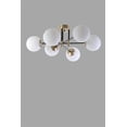 thumbnail image 3 of Modern Glam Chandelier, 25.6 in Diameter x 13.8 in Height, 100% Metal Construction, E27 Socket (Max 40W), Elegant White Finish with Oven Dried Paint & Tumbled Coating, 3 of 4