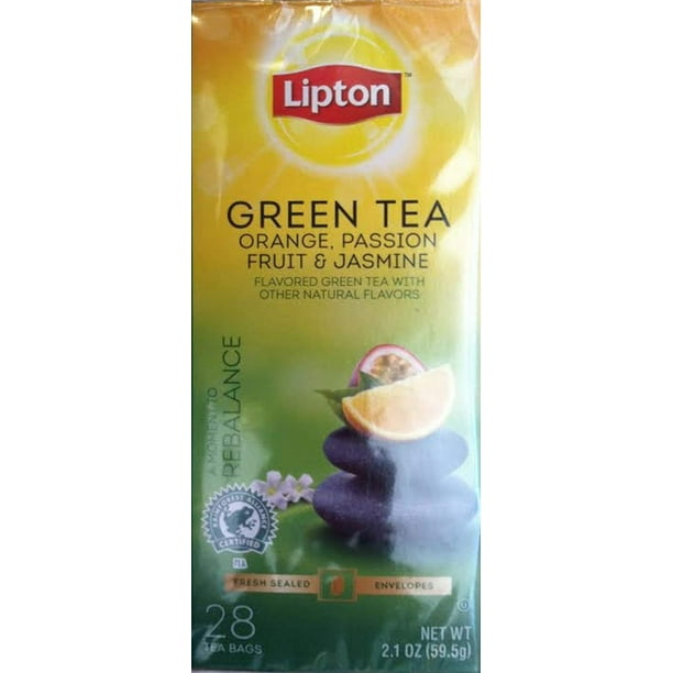 6 PACKS Lipton, (Black, Herbal & Green Teas), 28 Count, 2.0oz Box