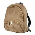 thumbnail image 2 of C.C Women's Faux Fur Fuzzy Backpack Schoolbag Shoulder Bag Purse, Taupe, 2 of 4