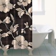 thumbnail image 4 of Pioneer Flower Floral Print Pattern Shower Curtain 36"x72" ,Bathroom Decorative Shower Curtains Set with 12 Hooks,Modern Waterproof Washable Shower Curtain, 4 of 6