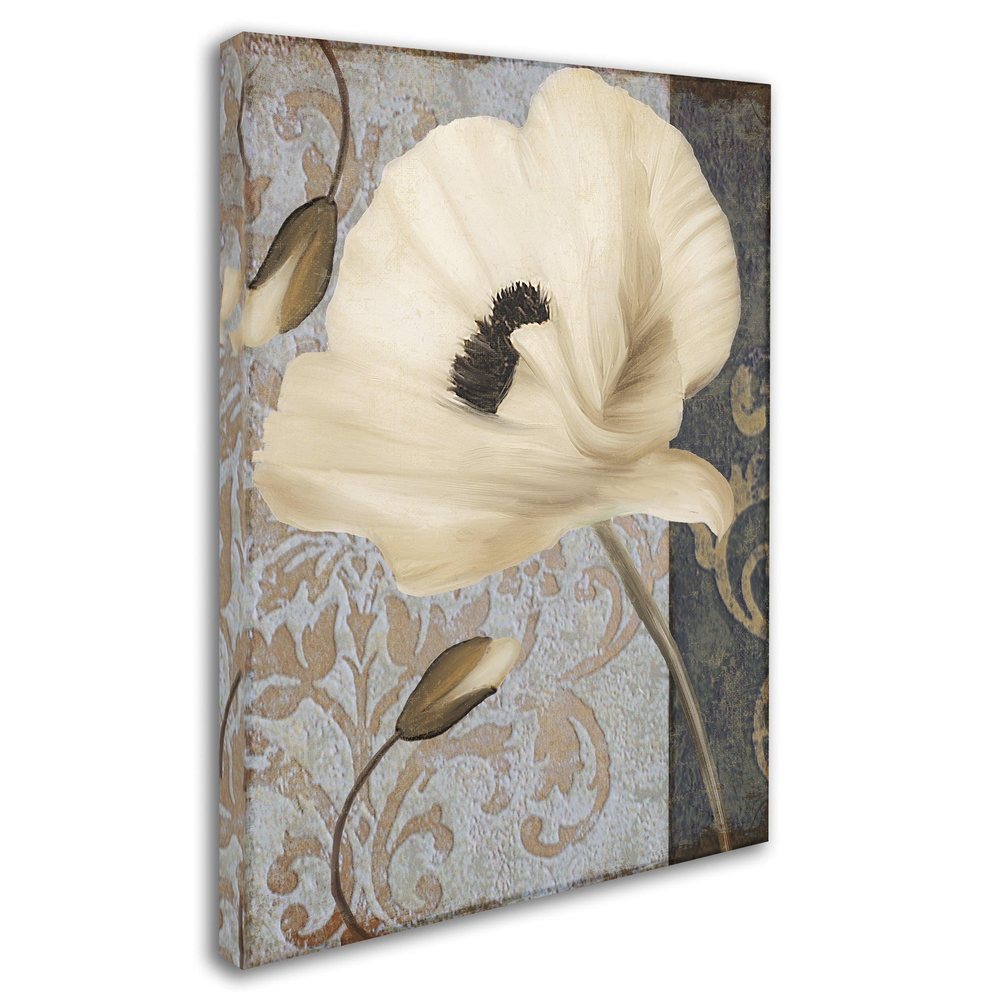 Trademark Fine Art "Poppy Brocade II" Canvas Art by Color Bakery