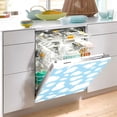 thumbnail image 5 of Front Dishwasher Magnet Sticker Cover Decorative Appliances Stickers White Blue Cow Spot Print Refrigerator Skins Dishwasher Panel Decals, 5 of 6