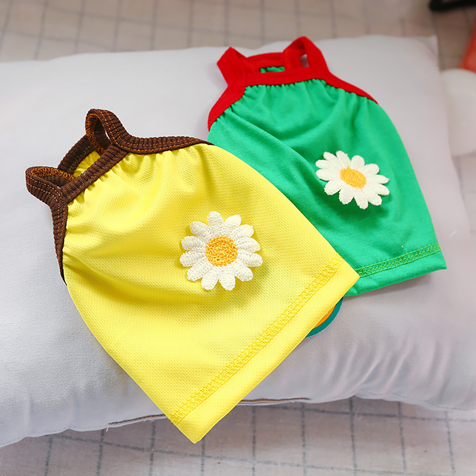 SPRING PARK Summer Dog Suspender Skirt Girl Puppy Cat Dress Pet