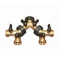 thumbnail image 4 of Latón Conector de 2 vías Grifo Grifo de agua Controles de válvula de cierre doble Reemplazo del divisor del grifo Sweethay JJ15169-00, 4 of 6