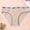Pink, variant on VISALY Cheeky Panties Breathable Underwear Womens Cotton Through Waist Bikini Brief Underwear Seamless Underwear Cotton Panties Bikini Panties Beige L