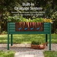 thumbnail image 6 of Best Choice Products 48x24x30in Elevated Galvanized Metal Garden Bed w/ Corner Protectors - Dark Green, 6 of 9