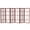 Rosewood, variant on 4 ft. Tall Japanese Style Eudes Lattice Folding Screen - Honey - 4 Panels