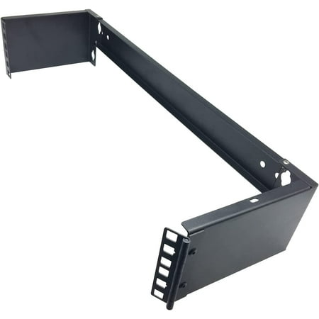 

2U 19-inch Hinged Wall Mount Patch Panel Bracket- 6-inch Deep Foldable Horizontal Rack for 19 Networking