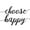 Choose Happy Minimalist, variant on Elephant Stock Inhale Exhale Script Wall Art - Horizontal Multi Panel Canvas - Living Room Wall Decor - Inspirational And Typography Multi Panel - White And Black Decor By Urban Epiphany - 33" x 20"