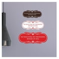 thumbnail image 2 of Designer Paws, No Soliciting No Trespassing Beware of Dog Sign (Navy Blue/White) - Small 5 Pack, 2 of 7