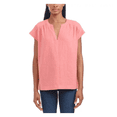 thumbnail image 1 of Splendid Ladies' Linen Blend Top, Orange, Small, 1 of 2