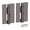 Satin Bronze, variant on 5-3/4" Self-Closing Aluminum Gate Hinges 2-Pack Black Heavy Duty Fence Door Hardware