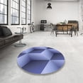 thumbnail image 4 of Ahgly Company Machine Washable Indoor Rectangle Transitional Sky Blue Area Rugs, 7' x 10', 4 of 7