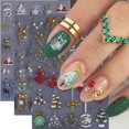 thumbnail image 1 of Calcomanías para Uñas BMKKOT 5D en Relieve Diseño Navideño 3 Piezas, 1 of 9