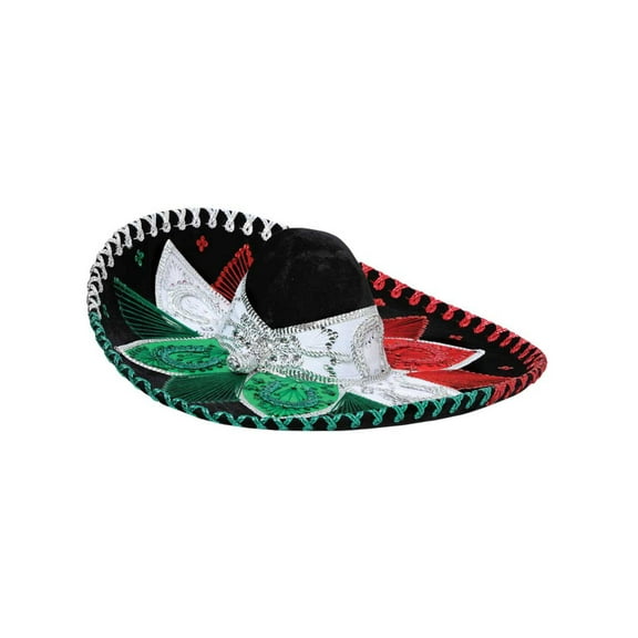 Adult Mexican Charro Hat Velvet Tricolor 600211