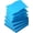 Blue, variant on Sticky Notes 3x3 Pop Up with Bright Colors (Blue), 4 Pads 90 Sheets/Pad