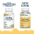 thumbnail image 2 of Solaray Cal-Mag with Essential Minerals | Calcium, Magnesium, Strontium, Vitamins D-3 & K-2 | 30 Serv | 120 VegCaps, 2 of 6