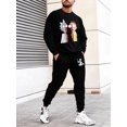 thumbnail image 4 of De chándales informales para hombre, sudaderas con estampado de dibujos animados y pantalones de chándal con cordón, sudaderas con capucha, regalos de navidad, 4 of 4