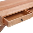 thumbnail image 2 of vidaXL Computer Desk Study Writing Desk Home Office Table Solid Wood Mahogany, 2 of 23