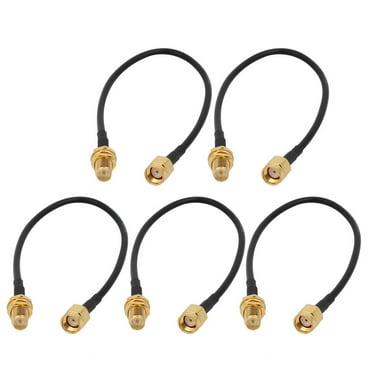 Unique Bargains 5pcs RG174 Antenna Extension Cable SMA Male to Female Connector 20cm Long