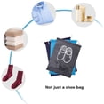 thumbnail image 5 of Bolsa para zapatos de 15 piezas, fundas transpirables de tela no tejida con cordón, ventana transparente, a prueba de polvo, compatible con viajes y almacenamiento en casa., 5 of 5