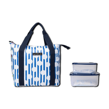 IsaacMizrahi Lunchbag w/Containers, freezerpacks