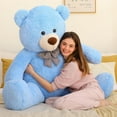 thumbnail image 5 of MorisMos Giant Teddy Bear 55" Stuffed Animal Soft Big Bear Plush Toy, 5 of 7