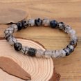 thumbnail image 2 of RSAMD Natural Gemstone Beads Buddha Head Beaded Men Womens Lava Bead Handmade Bracelet-618-F3, 2 of 3