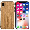 thumbnail image 2 of For Apple iPhone X XS Case, by HR Wireless Wood Grain TPU Rubber Candy Skin Case Cover For Apple iPhone X XS, 2 of 4