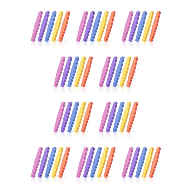 Jumpingount Color Random Nail File Sandpaper Sponge Polishing Sanding Buffer Manicure Strips Blocks for Professional Beginner 10piezas Jumpingount CBP053868