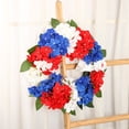 thumbnail image 7 of Dmlowu 4th of July Wreaths for Front Door, Reusable Fade Resistant Artificial Flower Wreath, Red White Blue Patriotic Decorations for Window Porch Entrance, 7 of 7