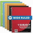 thumbnail image 3 of Trailmaker Bulk Notebooks (50 Pack), One Subject Notebooks Wide Ruled, 140 Pages (70 Sheets),Spiral Bulk Notebooks for Kids, School Supplies, Journaling, Note Taking, Students, and Work, 3 of 12