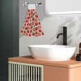 thumbnail image 5 of Kdxio Cute Strawberry Hand Towel with Loop Hanging Towel Absorbent Tie Towels for Kitchen Tea Bar Bathroom Decor, 5 of 7