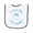 White and Navy, variant on Inktastic I Got My First Tooth Baby Boy Baby Terry Cloth Bib