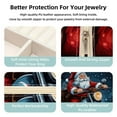 thumbnail image 3 of Santa Claus Travel Portable Square Jewelry Box with Necklace Organizer, Earring Organizer, and Display Case - Ideal for Rings, Earrings, Necklaces, Bracelets, and More - Suitable for Girls and Women, 3 of 6