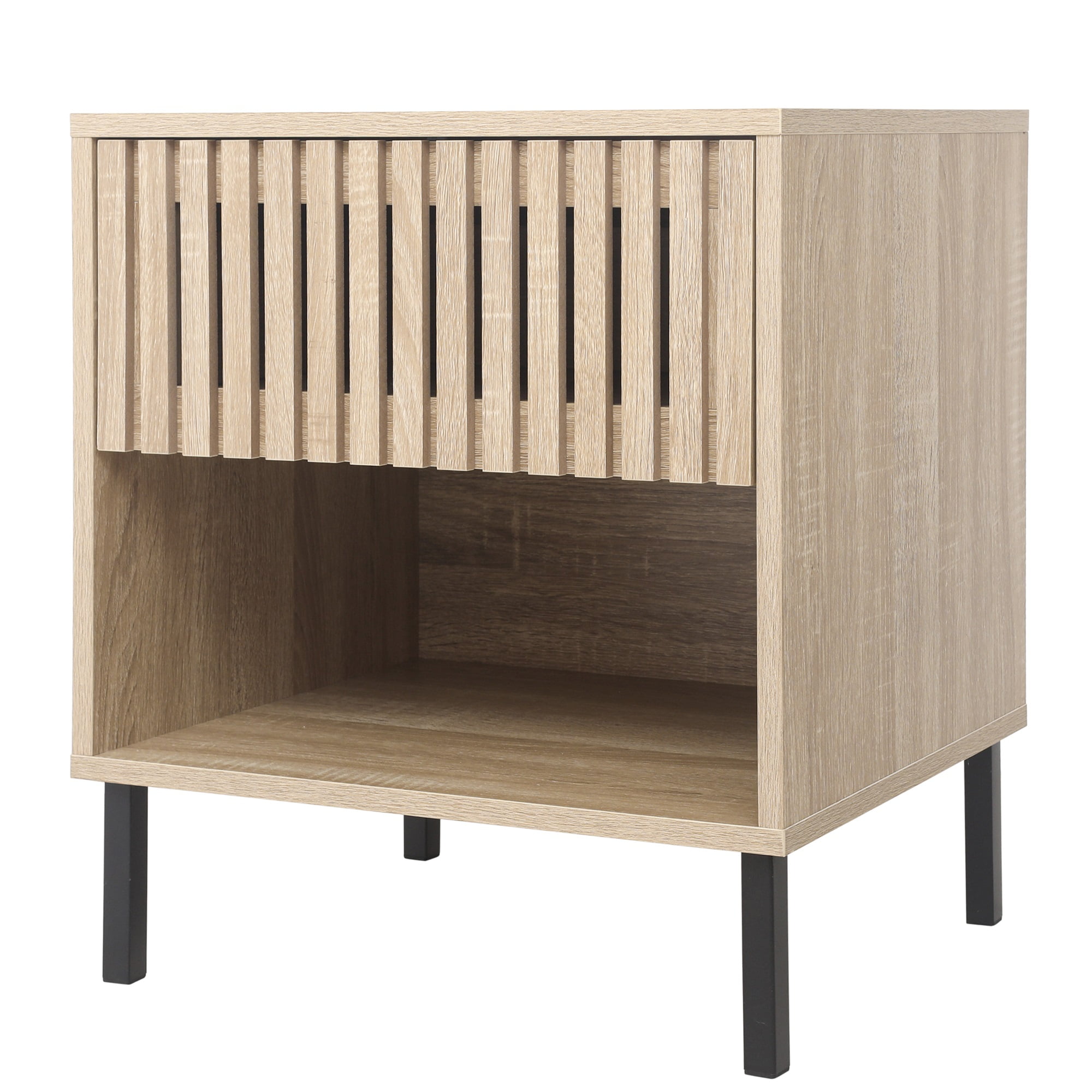 Kadyn Nightstand with 1 Drawer, Bedside Table for Living Room, Night Table Set of 2, Natural Kadyn Nightstand with 1 Drawer, Bedside Table for Living Room, Night Table Set of 2, Natural