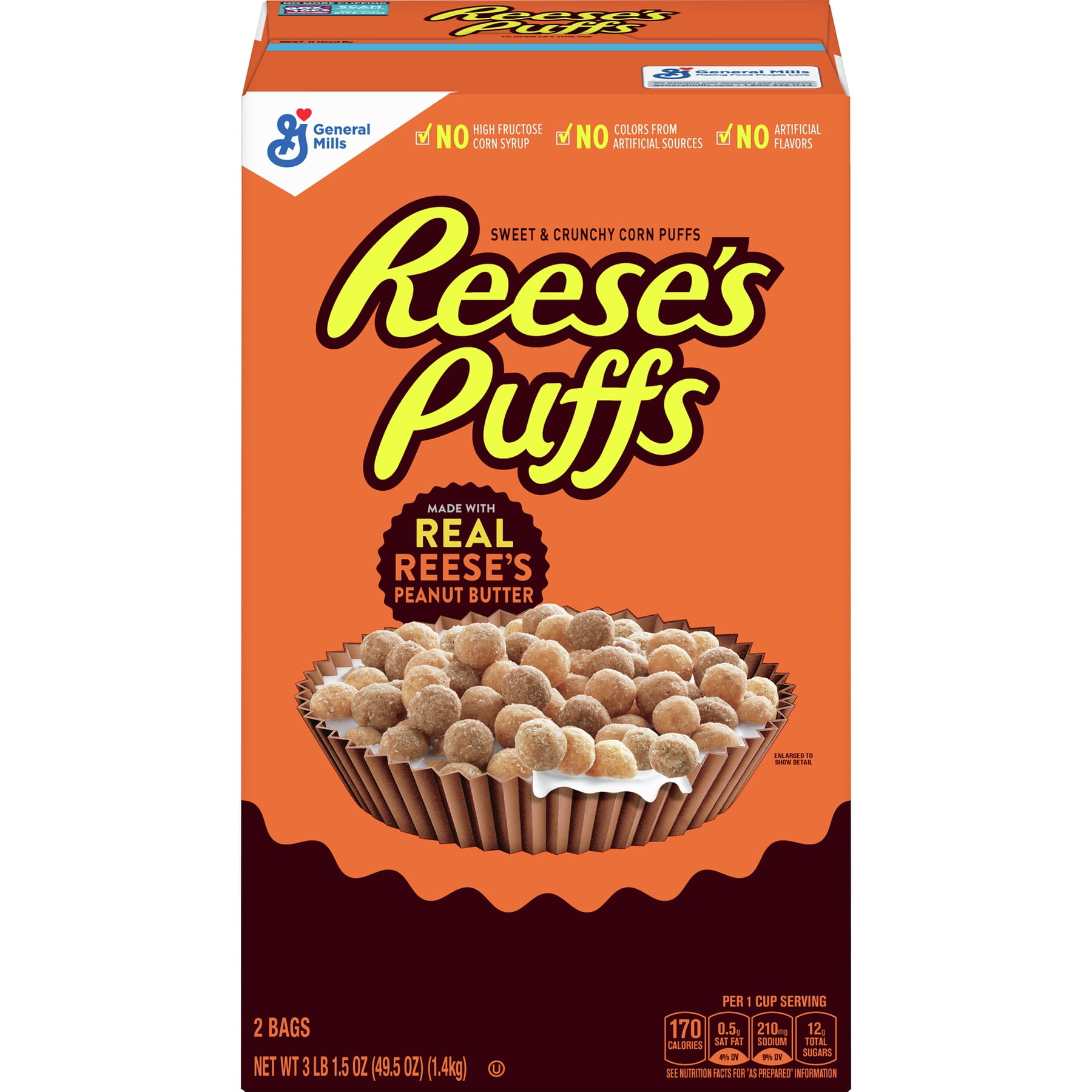 Reese's Puffs Cereal, 49.5 oz, 49.5 OZ