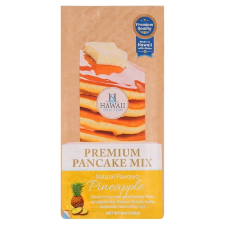 Hawaii Selection, Pancake Mix Premium Pineapple, Naturally Flavored | Authentic Island Favorite Snack - 8 oz