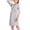 Light Gray, variant on Adjustable Maternity Nursing Robe, Lace Trim 3/4 Sleeve Breathable Hospital Pregnancy Loungewear