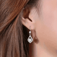 thumbnail image 4 of Silver-Plated Teardrop Earrings 3-Piece Set – Retro Design, Unisex Jewelry with Gift Box, 4 of 7