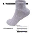 thumbnail image 3 of Jtbuh XLY 6 Pack-Women's Athletic Quarter Ankle Low Cut Cotton Socks Cushioned Sports Running, 3 of 5