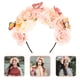 thumbnail image 5 of KAKOWELY Tocado de mariposa para mujer, diadema para fiesta de té, tocado de flores, diadema para disfraz de hada, 5 of 5