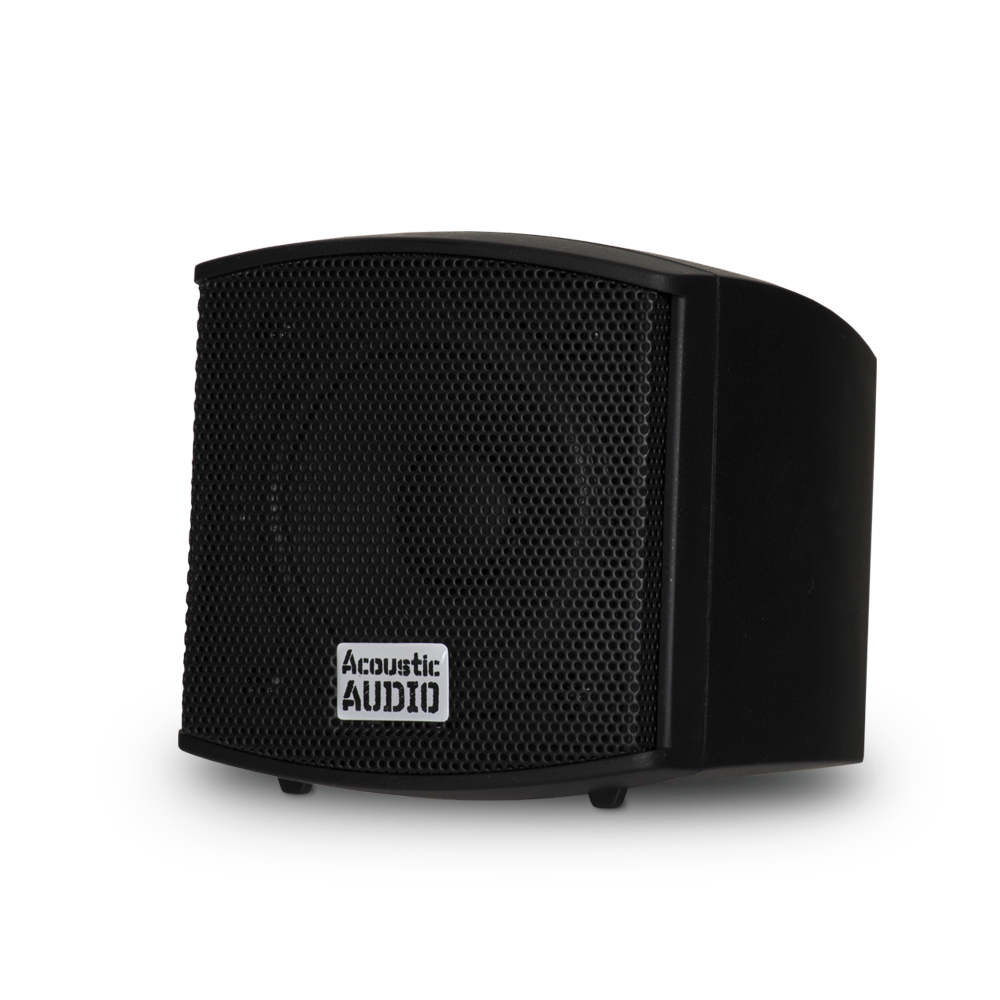 Acoustic Audio AA321B Mountable Indoor Black Speakers 1000 Watts 5 Piece Set AA321B-5S - image 2 of 5