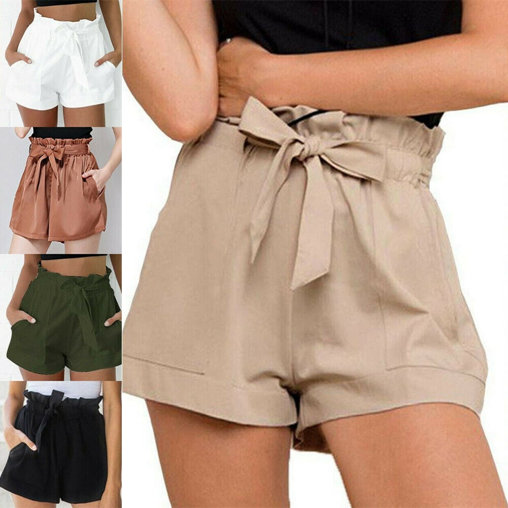 ladies high waisted shorts