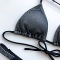 thumbnail image 6 of Hinvhai Plus size Swimsuits clearance Women's Bikini Patchwork Set Swimsuit Two Piece Filled Bra Swimwear Beachwear Black M(M), 6 of 7