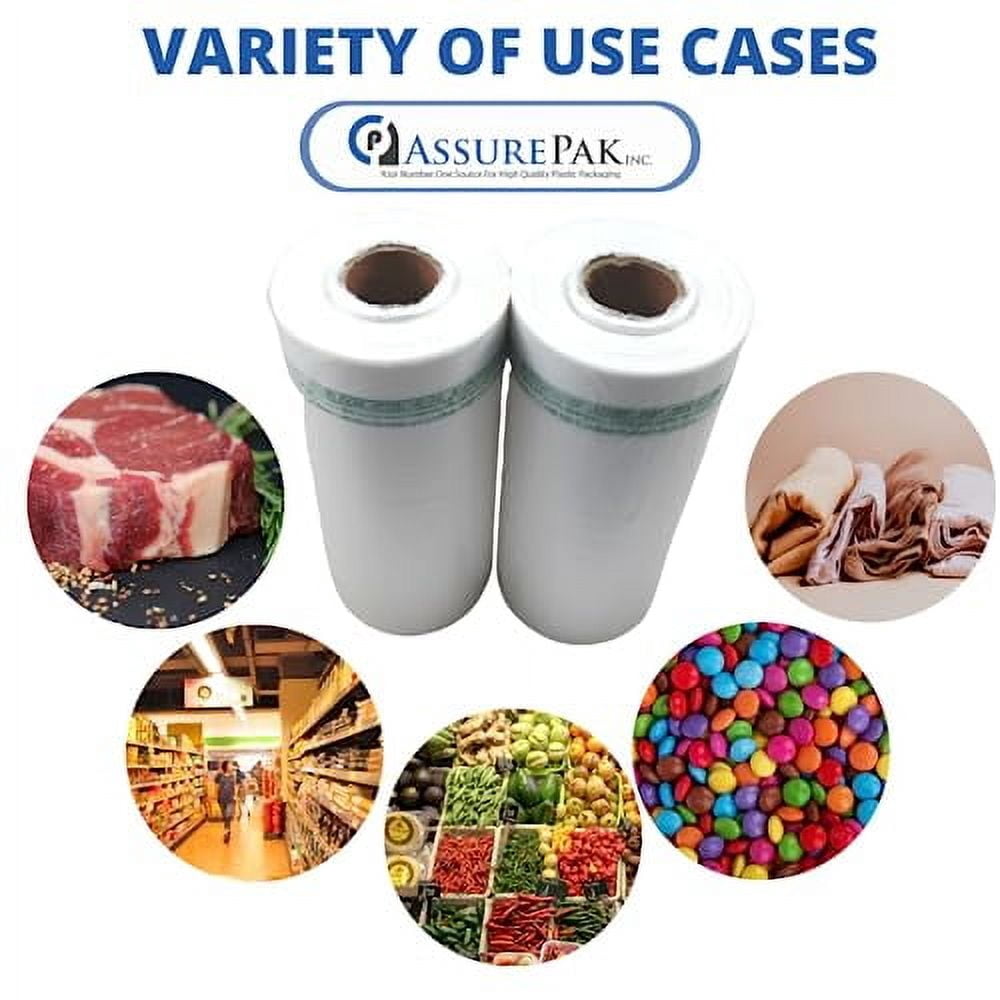 Plastic Bag-Clear HDPE Produce Rolls 10"x15" 11 mic (0.44 mil) - 3500 bags/case