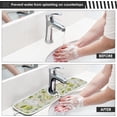 thumbnail image 5 of Coolnut Bunny Flowers Cute Sink Splash Guard for Faucet 2 Packs Faucet Absorbent Mats, Lovely Rabbit Floral Faucet Handle Drip Catcher Quickly Drying Mat for Kitchen Counter Bathroom, 30"x5.5", 5 of 7